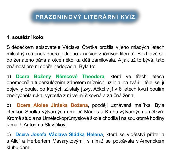 Kvízová otáízka č. 1