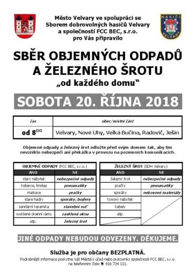 leták svozu