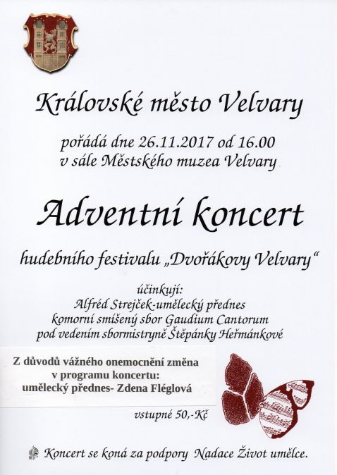 leták adventní koncert 2017