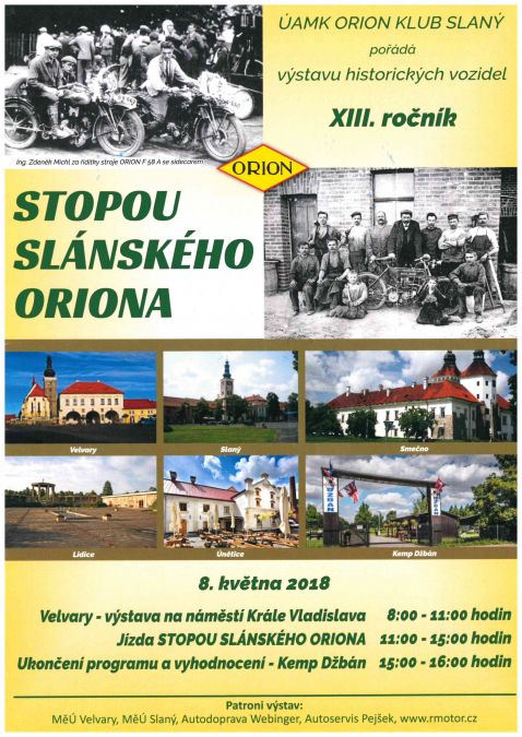 Stopou slánského oriona