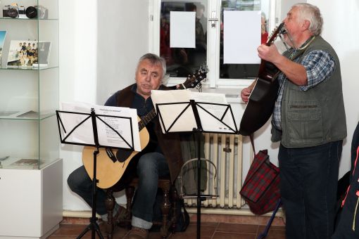 hudebníci Antonín Jelínek a František Panocha
