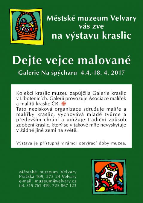 leták Dejte vejce malované