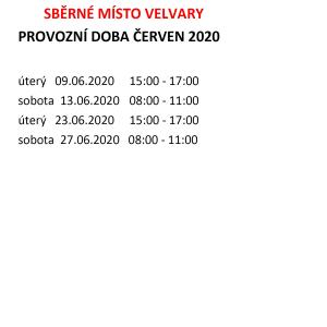 Žádáme o využívání sběrného místa 1