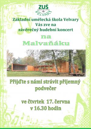 Pozvánka Základní umělecké školy Velvary