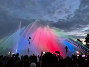 Hasičská hudební fontána slavnosti zakončila.