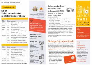 Sběr železného šrotu a elektrospotřebičů 21.10.2023 2