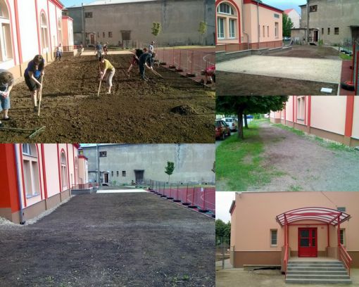 práce na úpravě okolí