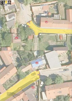 rozsah uzavírky ul. Hradební