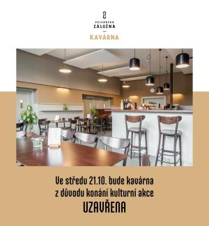 Uzavření kavárny – středa 21. 10. 2026 1